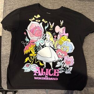 Disney Alice in Wonderland Black T-Shirt